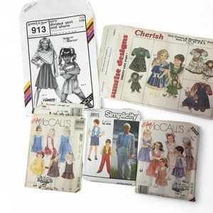 Simplicity McCall's Vintage Children's Kid's Boys Girls Sewing Patterns